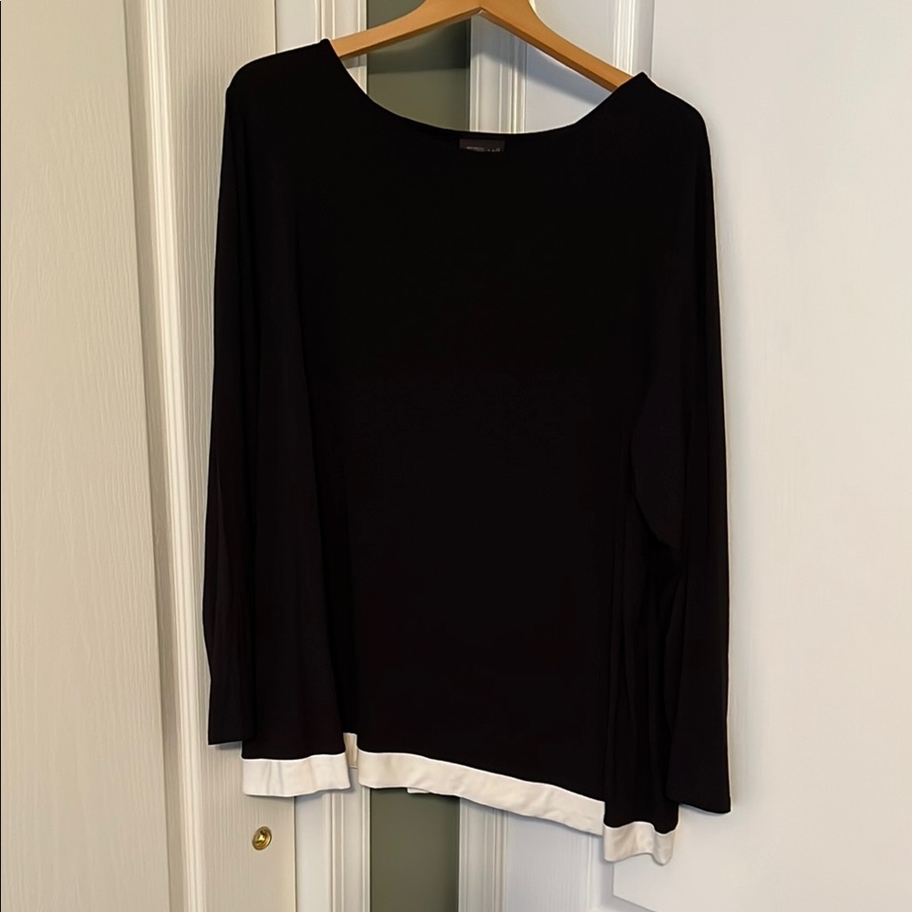 J. Jill Wearever Black & White Tunic 3X